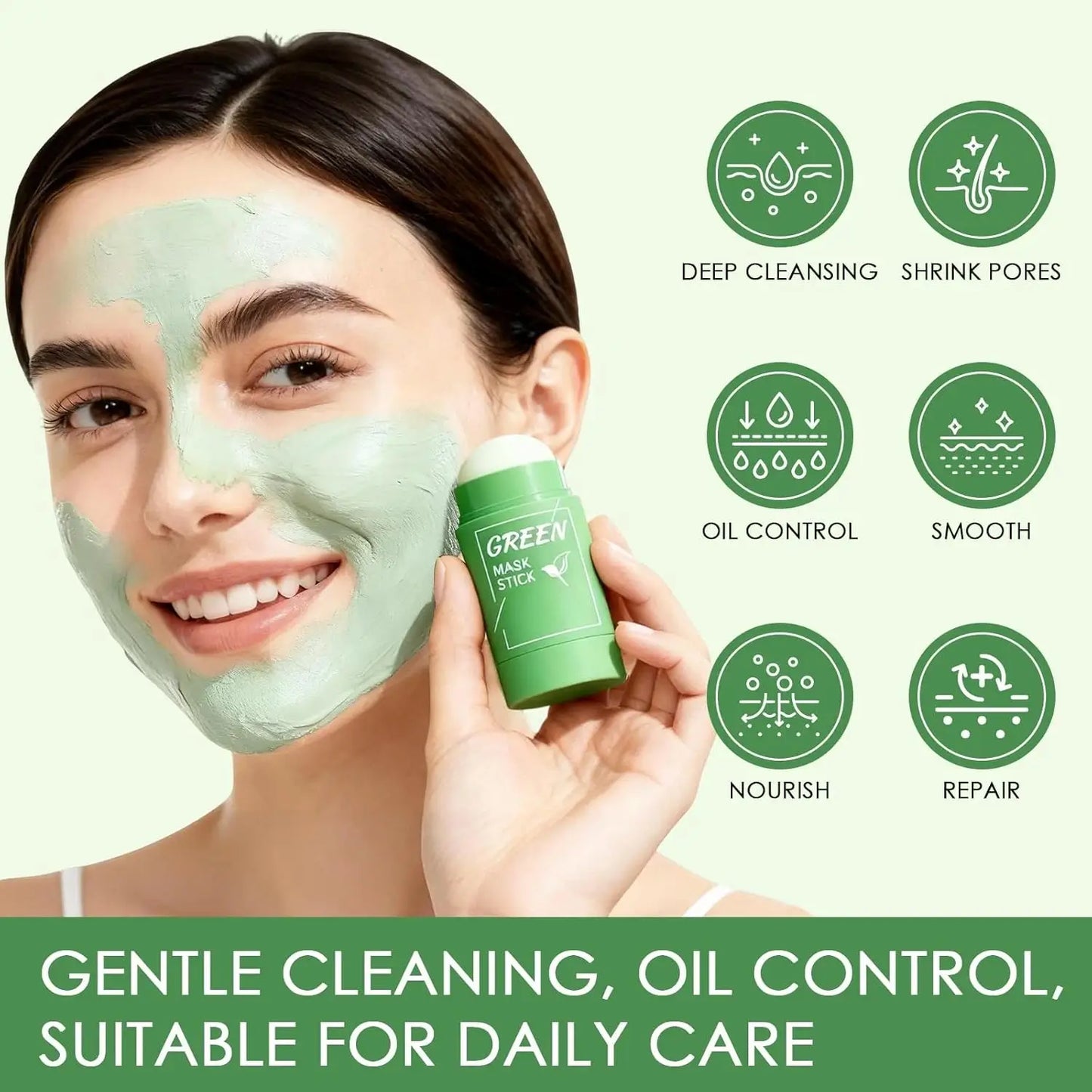 Masque Stick Green – Nettoyage Profond & Anti-Points Noirs