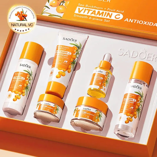 SADOER Set de Soins Visage Antioxydants à la Vitamine C